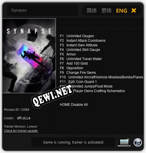 Трейнер для Synapse [v1.0.2]