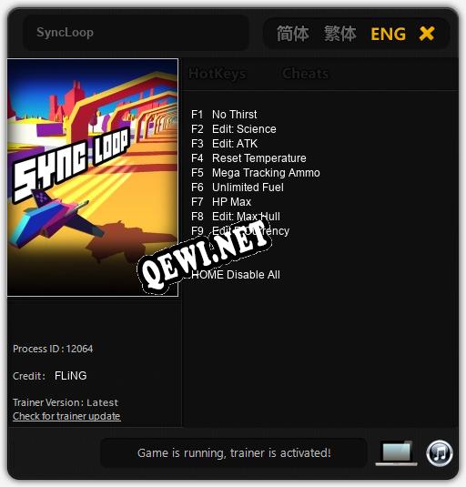 SyncLoop: ТРЕЙНЕР И ЧИТЫ (V1.0.96)