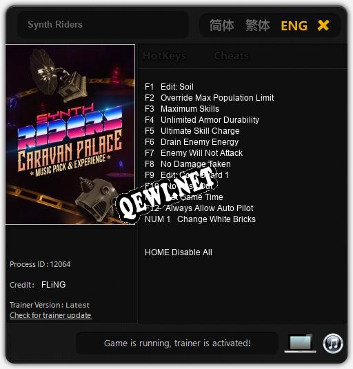 Трейнер для Synth Riders [v1.0.4]