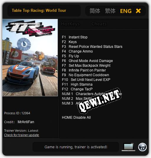 Table Top Racing: World Tour: ТРЕЙНЕР И ЧИТЫ (V1.0.28)