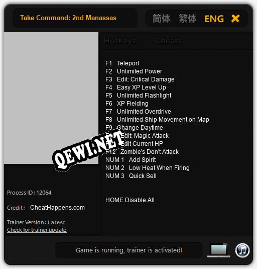 Take Command: 2nd Manassas: Читы, Трейнер +15 [CheatHappens.com]