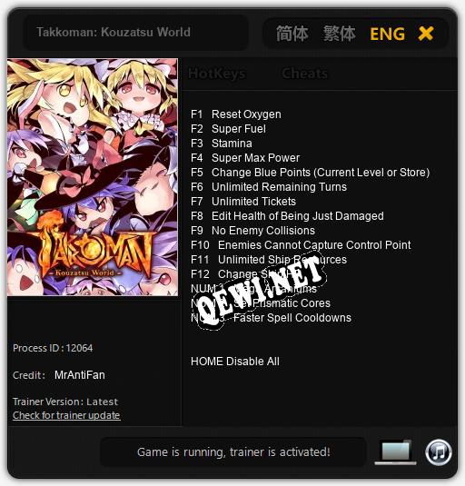 Takkoman: Kouzatsu World: Трейнер +15 [v1.5]