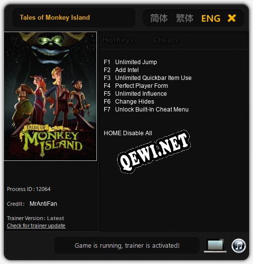 Tales of Monkey Island: Трейнер +7 [v1.5]