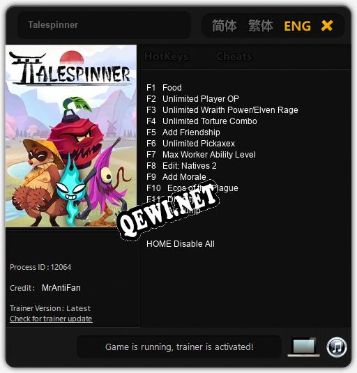 Talespinner: Читы, Трейнер +12 [MrAntiFan]