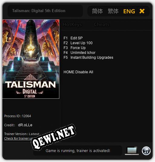 Talisman: Digital 5th Edition: Читы, Трейнер +5 [dR.oLLe]