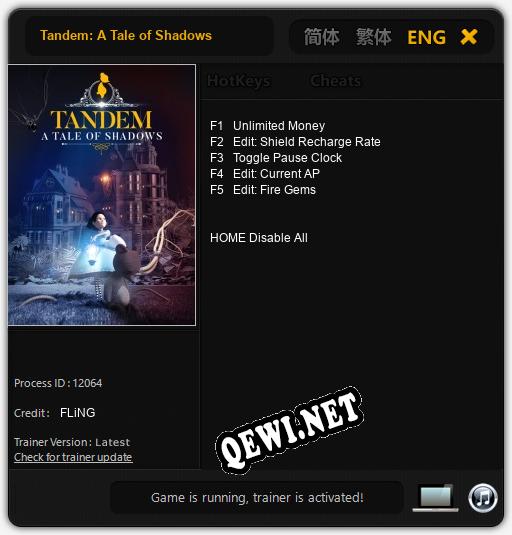 Tandem: A Tale of Shadows: Читы, Трейнер +5 [FLiNG]