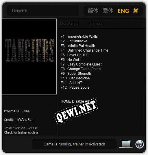 Tangiers: Трейнер +12 [v1.7]