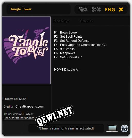 Tangle Tower: Трейнер +7 [v1.6]