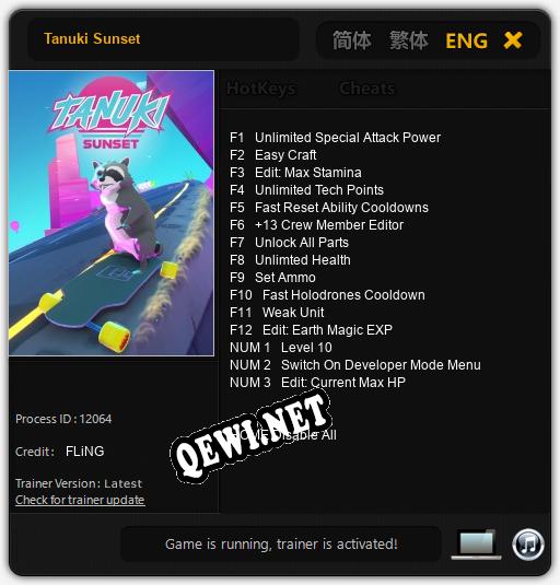Tanuki Sunset: Читы, Трейнер +15 [FLiNG]