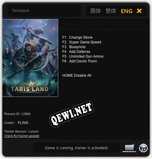 Tarisland: ТРЕЙНЕР И ЧИТЫ (V1.0.13)