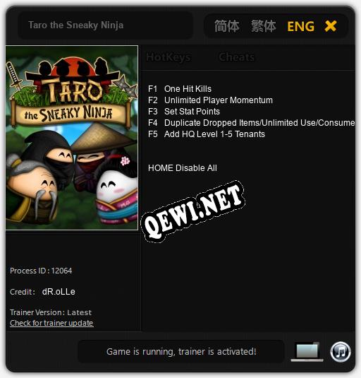 Taro the Sneaky Ninja: ТРЕЙНЕР И ЧИТЫ (V1.0.64)