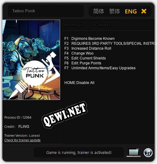 Tattoo Punk: Трейнер +7 [v1.3]