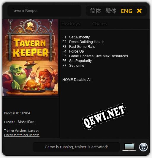 Tavern Keeper: ТРЕЙНЕР И ЧИТЫ (V1.0.67)