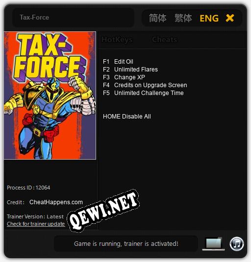 Трейнер для Tax-Force [v1.0.3]