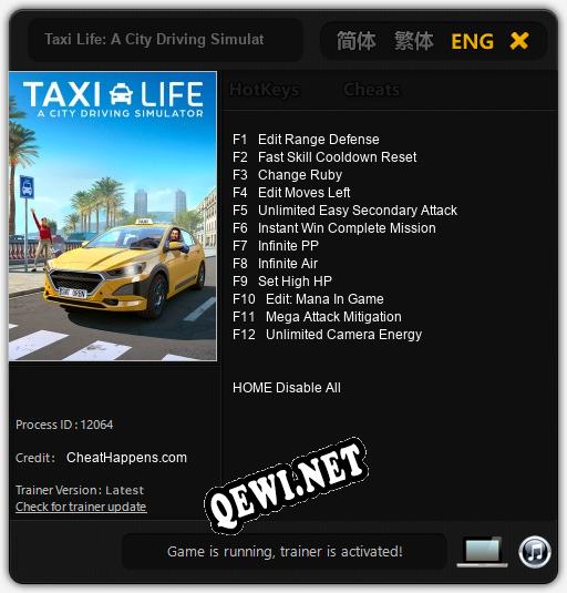 Taxi Life: A City Driving Simulator: Читы, Трейнер +12 [CheatHappens.com]