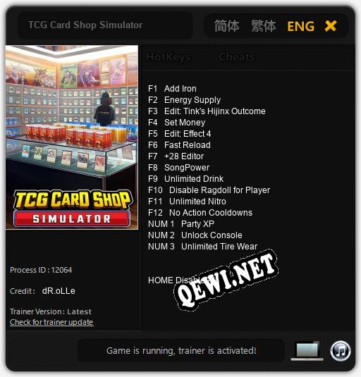 Трейнер для TCG Card Shop Simulator [v1.0.1]