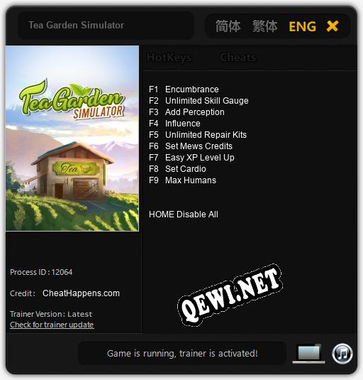 Tea Garden Simulator: Читы, Трейнер +9 [CheatHappens.com]