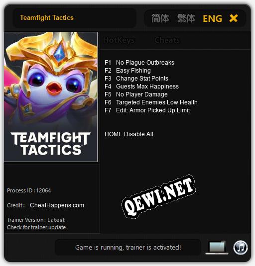 Трейнер для Teamfight Tactics [v1.0.6]