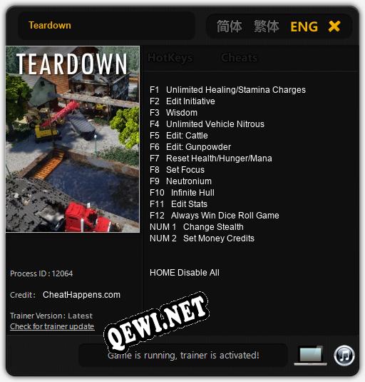 Teardown: ТРЕЙНЕР И ЧИТЫ (V1.0.62)