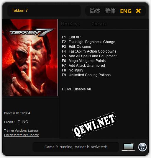 Tekken 7: Трейнер +9 [v1.3]