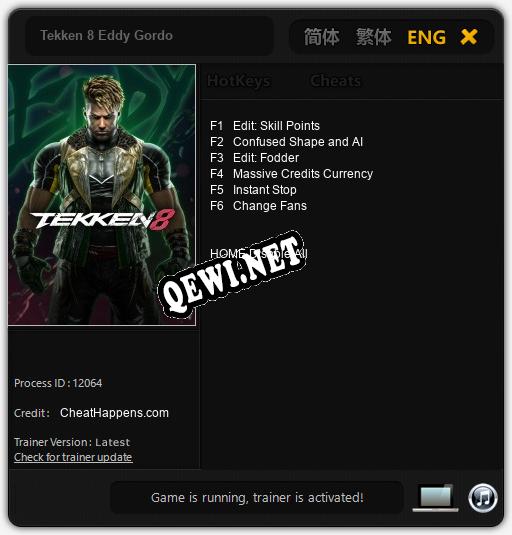 Tekken 8 Eddy Gordo: Трейнер +6 [v1.9]