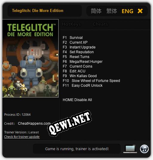 Teleglitch: Die More Edition: Трейнер +11 [v1.7]