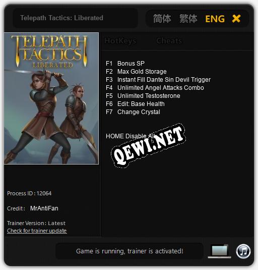 Telepath Tactics: Liberated: ТРЕЙНЕР И ЧИТЫ (V1.0.85)