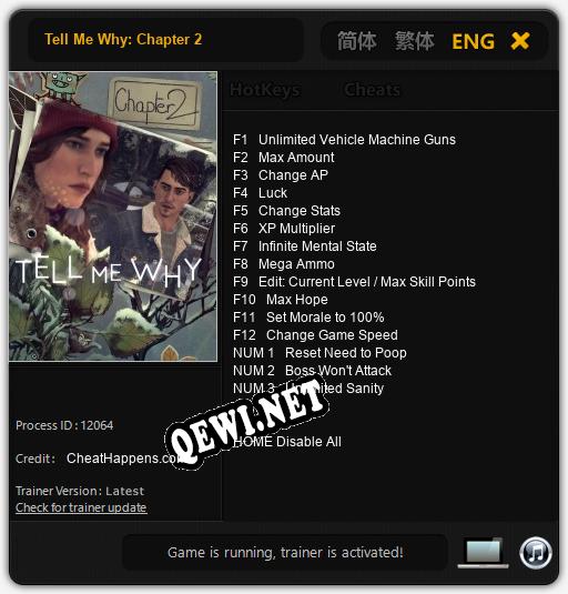 Tell Me Why: Chapter 2: ТРЕЙНЕР И ЧИТЫ (V1.0.79)