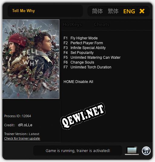 Tell Me Why: Трейнер +7 [v1.6]