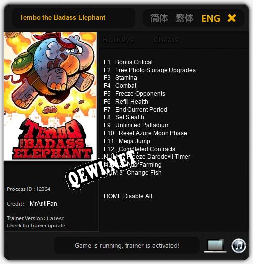 Tembo the Badass Elephant: Читы, Трейнер +15 [MrAntiFan]