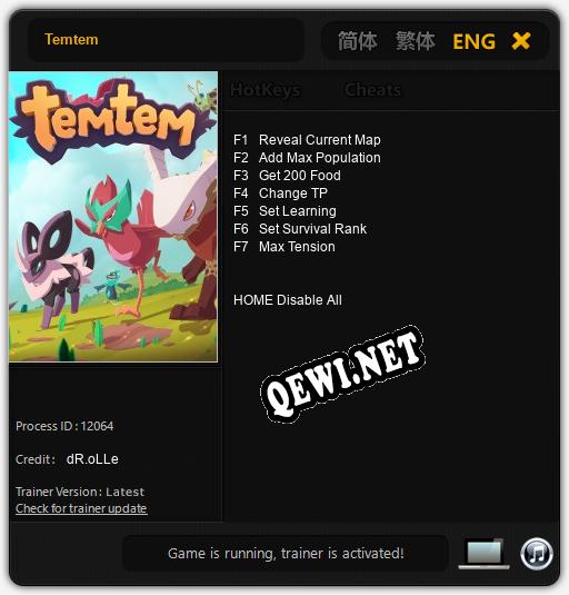 Temtem: ТРЕЙНЕР И ЧИТЫ (V1.0.5)