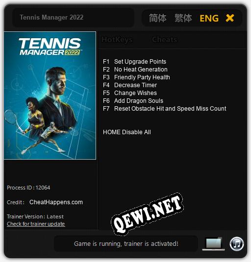 Tennis Manager 2022: Трейнер +7 [v1.9]