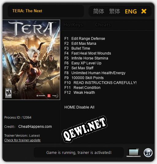 TERA: The Next: ТРЕЙНЕР И ЧИТЫ (V1.0.18)
