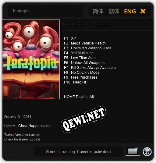 Teratopia: Читы, Трейнер +10 [CheatHappens.com]