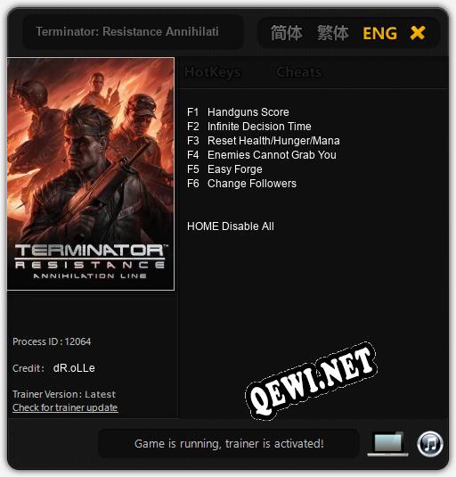 Terminator: Resistance Annihilation Line: Читы, Трейнер +6 [dR.oLLe]
