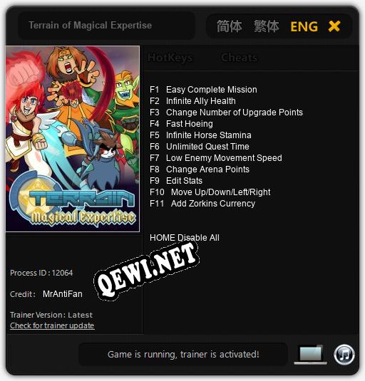 Terrain of Magical Expertise: ТРЕЙНЕР И ЧИТЫ (V1.0.42)