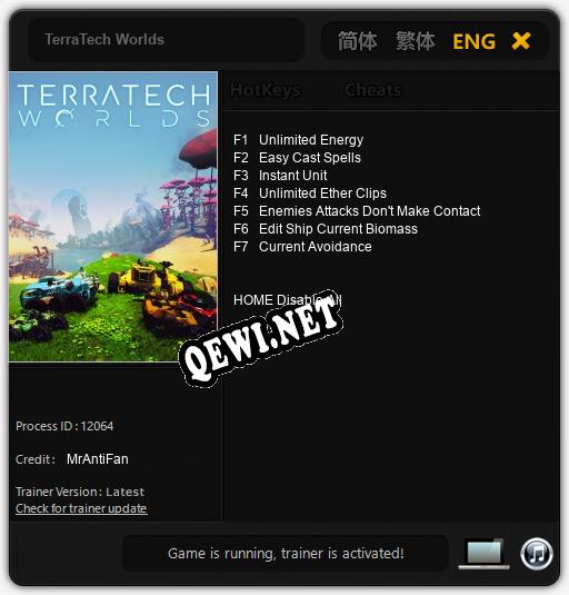 Трейнер для TerraTech Worlds [v1.0.9]