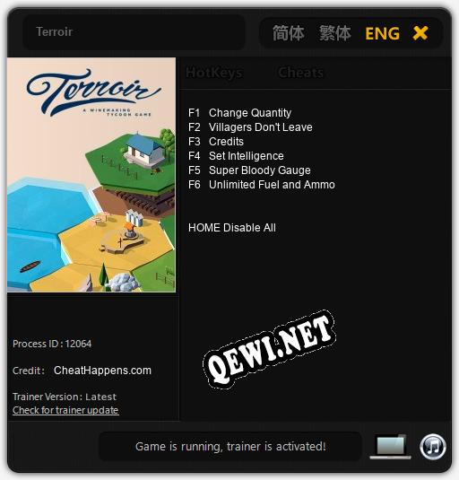 Terroir: Трейнер +6 [v1.2]