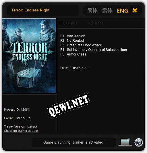 Terror: Endless Night: Читы, Трейнер +5 [dR.oLLe]