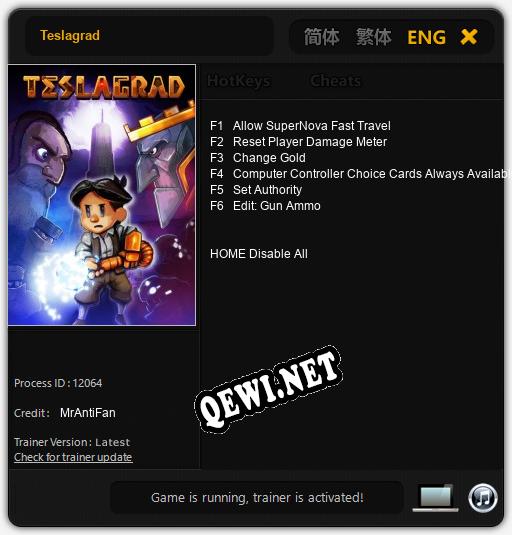 Трейнер для Teslagrad [v1.0.4]