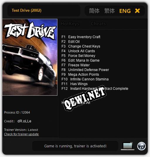 Test Drive (2002): Читы, Трейнер +12 [dR.oLLe]