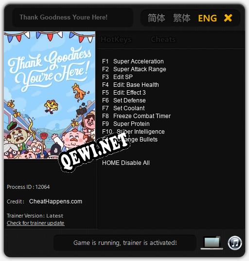 Трейнер для Thank Goodness Youre Here! [v1.0.4]