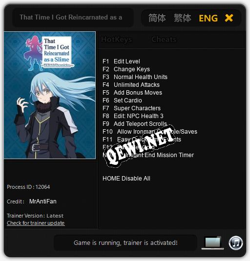 That Time I Got Reincarnated as a Slime ISEKAI Chronicles: Читы, Трейнер +13 [MrAntiFan]