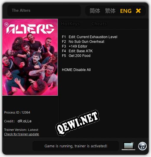 The Alters: ТРЕЙНЕР И ЧИТЫ (V1.0.64)