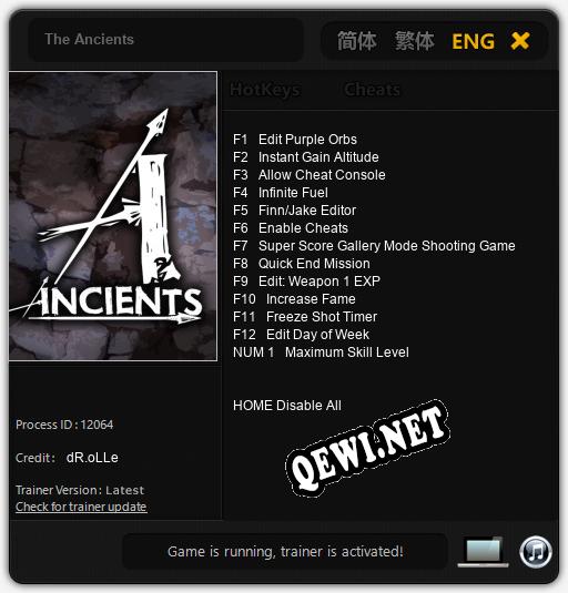 The Ancients: Трейнер +13 [v1.2]