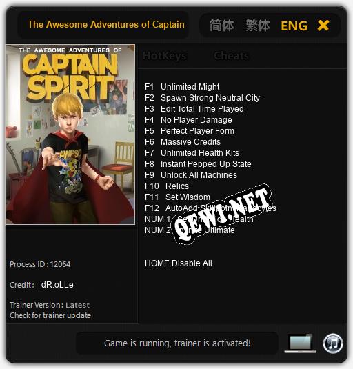 The Awesome Adventures of Captain Spirit: Читы, Трейнер +14 [dR.oLLe]