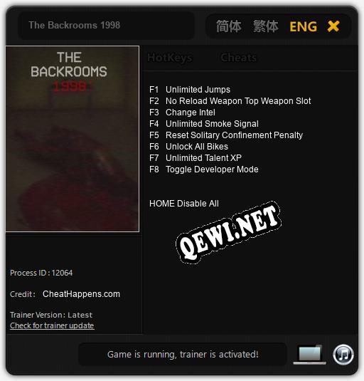 The Backrooms 1998: ТРЕЙНЕР И ЧИТЫ (V1.0.22)