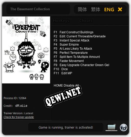 Трейнер для The Basement Collection [v1.0.7]