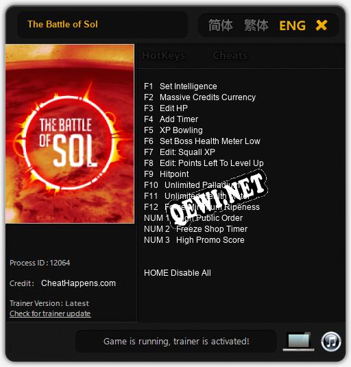The Battle of Sol: ТРЕЙНЕР И ЧИТЫ (V1.0.42)