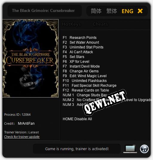 The Black Grimoire: Cursebreaker: Читы, Трейнер +15 [MrAntiFan]